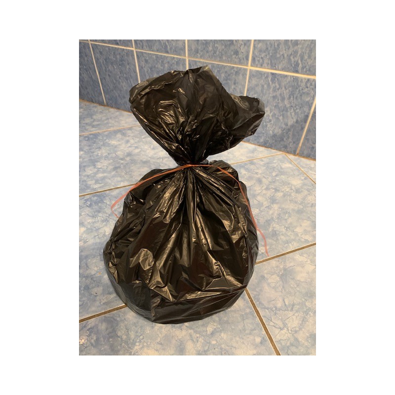 20 sacs poubelles 30 litres noirs 25 µ
