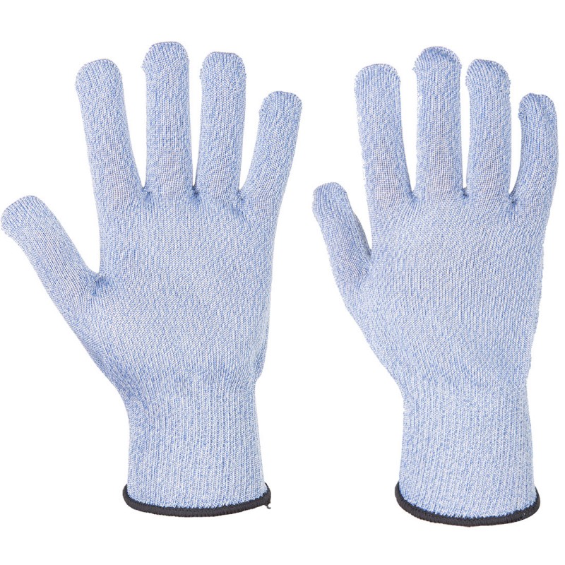 Gant latex sur Jersey coton coloris bleu - Mediprotec