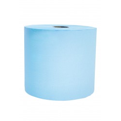 Bobine d'essuyage bleu 500 formats 22 x 36 cm